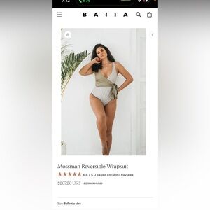 Baiia moss man wrapsuit. Australian bathing suit